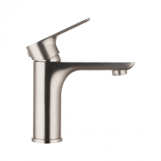 Solid Brass Brushed Nickel Basin Mixer Tap Bathroom Vanity Tap